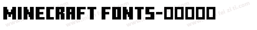 Minecraft Fonts字体转换